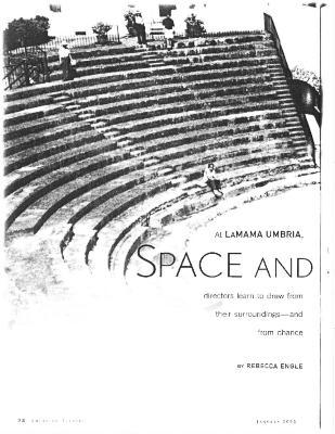 Press about La Mama Umbria, American Theatre, 2001