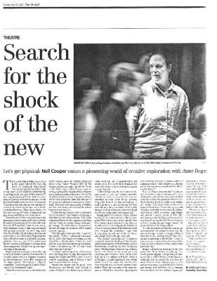 Press about Anne Bogart, The Herald, 2001