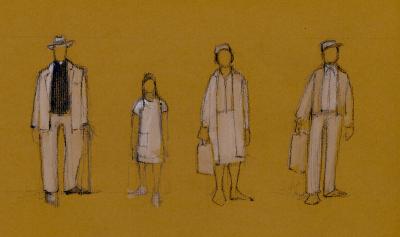 Costume Sketches from "Lost in the Stars" 2016