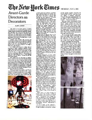 Press from "Show People" exhibit, 2002