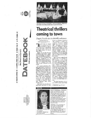 Press from "Dionysus" and "War of the Worlds" SF Chronicle feature, 2001